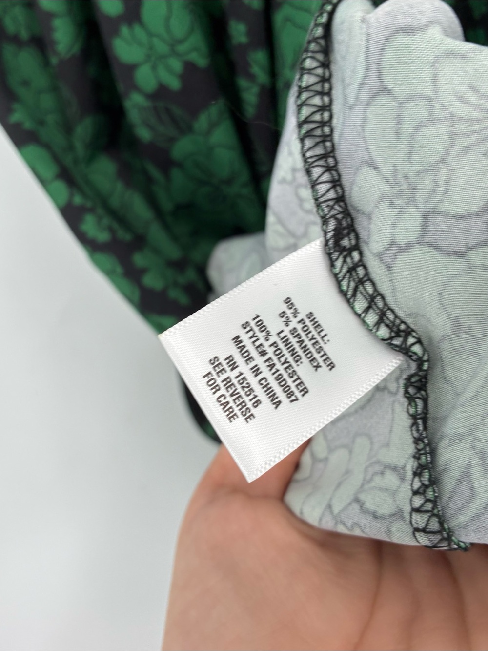 Meri Skye Plus Size 1X Ditsy Floral Green Black Maxi Dress Irish Pattys Day - Picture 4 of 6
